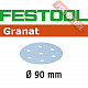 Шлифовальный круг FESTOOL Granat STF D90/6 P1000 GR/50