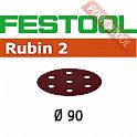 Шлифовальные круги FESTOOL Rubin 2 STF D90/6 P100 RU2/50