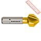 Зенковка по металлу HSS-XE TiN Gold 90 градусов 3,2-16,5х40 мм Hex 1/4 KARNASCH 40.3010.050