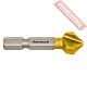 Зенковка по металлу HSS-XE TiN Gold 90 градусов 2,8-12,4х42 мм Hex 1/4 KARNASCH 40.3020.040