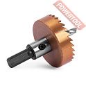 Коронка по металлу HSS TiN 48 мм цилиндрический хвостовик 9 мм MESSER 21-02-048