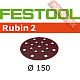 Шлифовальный круг FESTOOL Rubin 2 STF D150/16 P180 RU2/10