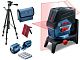 Лазерный уровень построитель плоскостей BOSCH GCL 2-50 C со штативом, креплением и вкладкой для L-Boxx