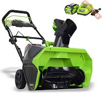 Снегоуборщик колесный аккумуляторный GREENWORKS G-MAX 40V