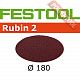 Шлифовальный круг FESTOOL Rubin 2 STF D180/0 P150 RU2/50