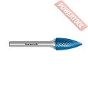 Борфреза твердосплавная с покрытием Blue-Tec форма G 3х14х3х50 мм насечка HP-4 KARNASCH 11.5062-020